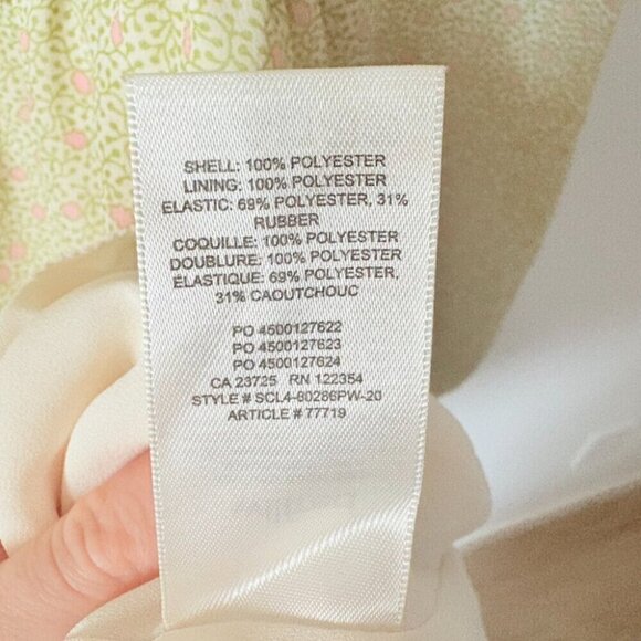 Aritzia Wilfred Tempest Dress in Birch/Marsh Green Floral Size Small - Picture 11 of 11